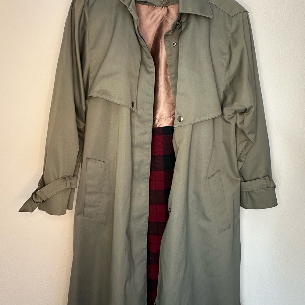 JG Hook Olive Trench Coat